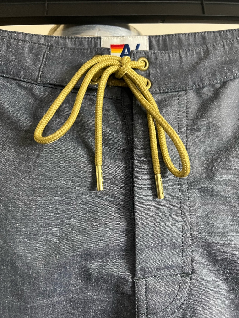 Aviator Nation 5 Stripe Grey Boardshorts size 32 -Made in California - Picture 3 of 12